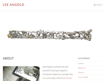 Tablet Screenshot of leeangold.com